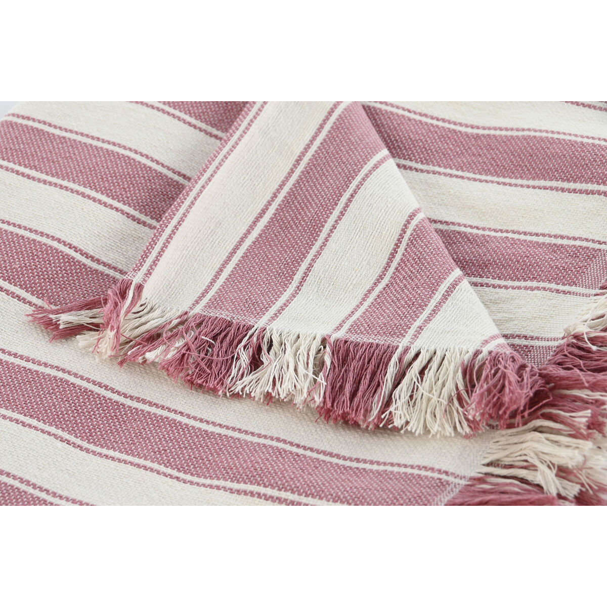 Colchas Home ESPRIT Bege Cor de Rosa 150 x 250 cm